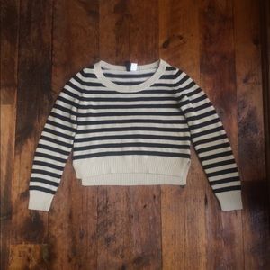 H&M slightly cropped striped sweater